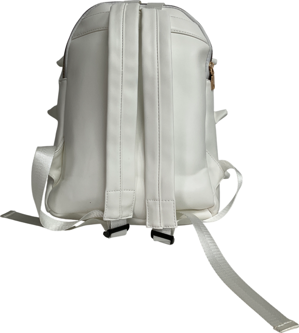 boohooMan White Spike Effect Back Pack One Size