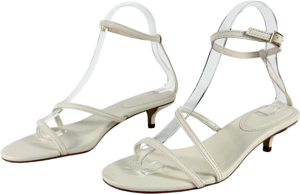 H&M Cream Heeled Strappy Sandals UK 3 EU 36 👠