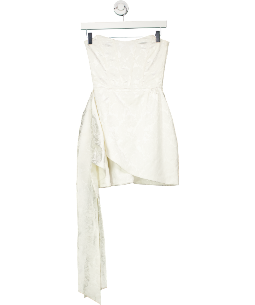 V. Chapman Ivory Nasturtiam Strapless Dress UK XS