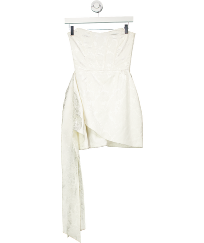 V. Chapman Ivory Nasturtiam Strapless Dress UK XS