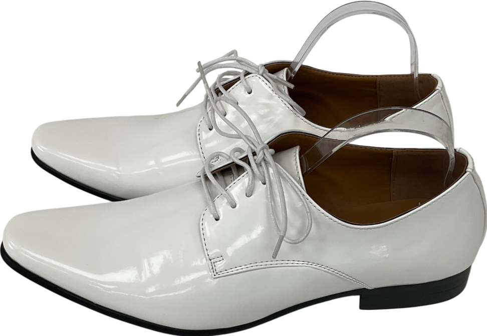 Dobell White Patent Dress Shoes UK 11 EU 45 👞