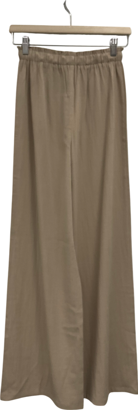 Love wave Beige Linen Trousers UK XXS