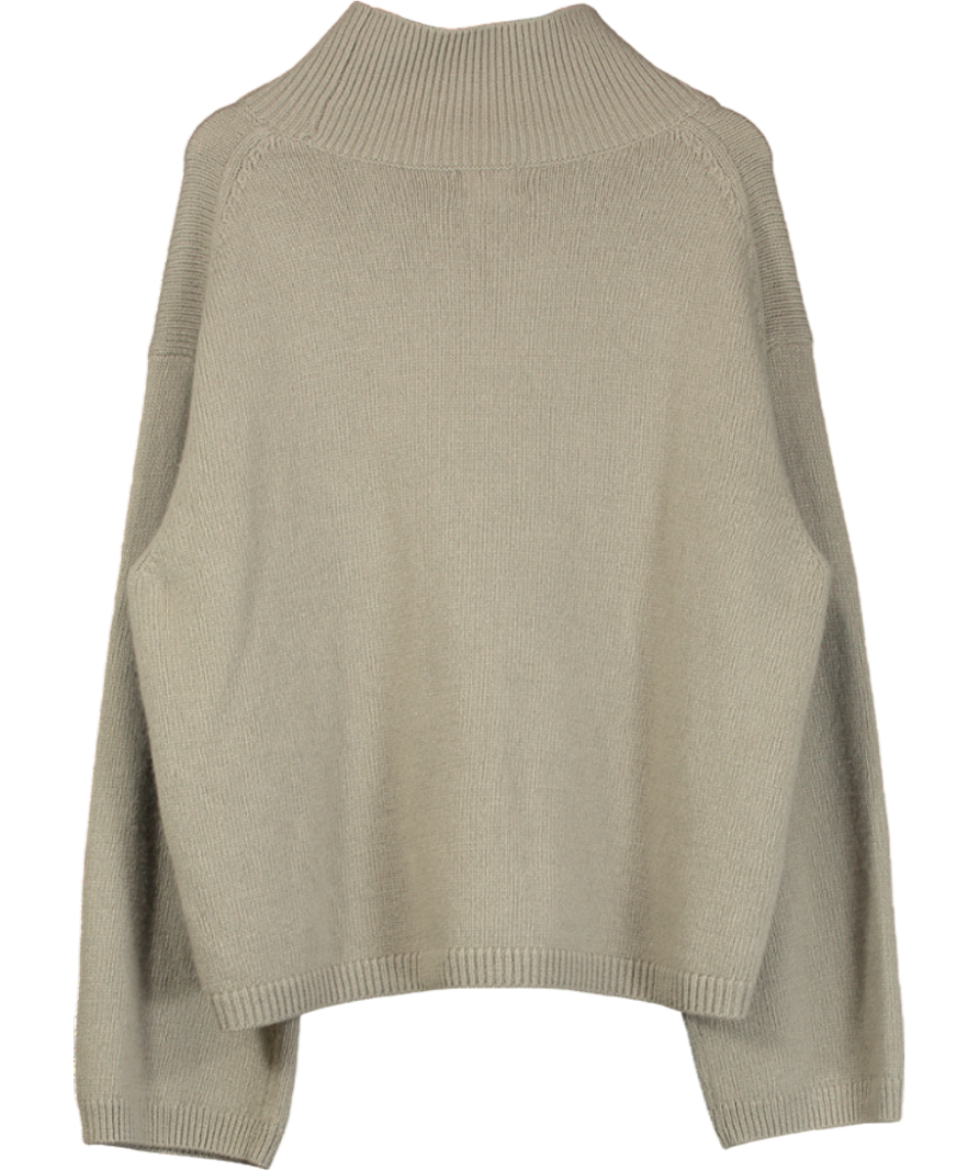 H&M Green Wool Cashmere Blend  Oversize Jumper UK M