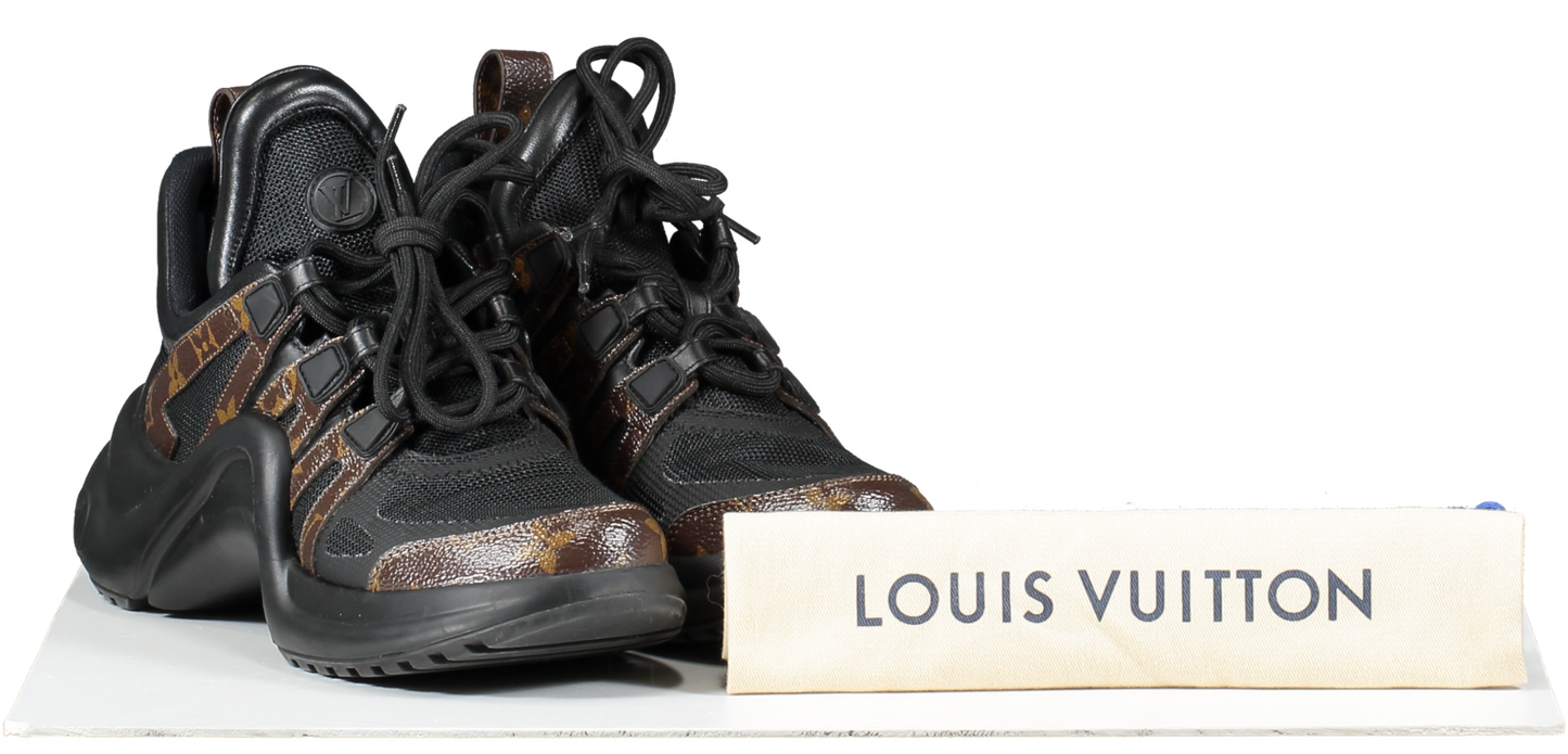 Louis Vuitton Black / Monogram Lv Archlight Trainers UK 4 EU 37 👠