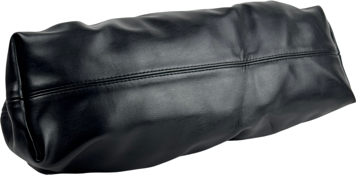 H&M Black / Gold East West Long Coated Clutch Bag One Size