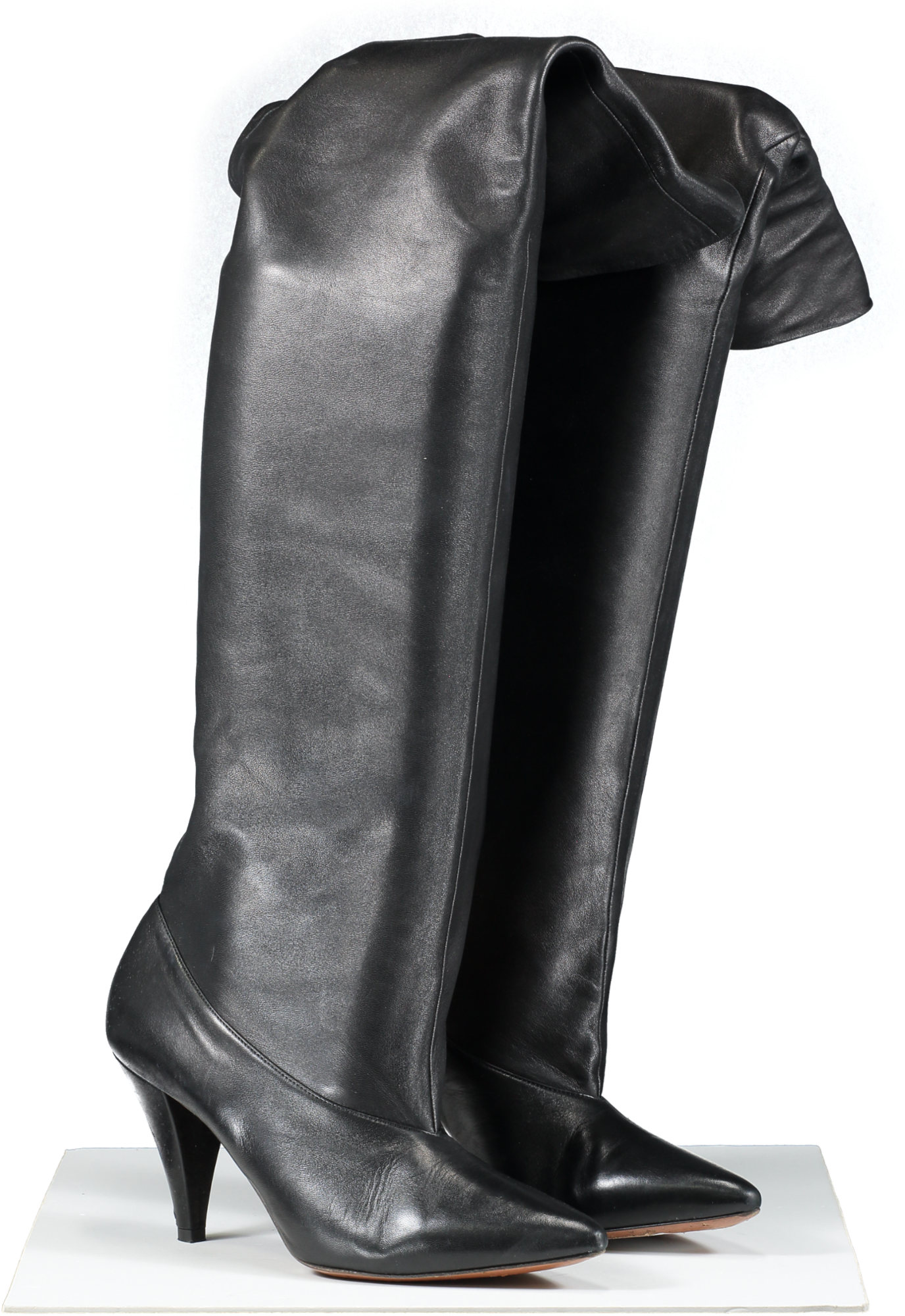 GIvenchy Black Lambskin Over The Knee Boots UK 7 EU 40 👠