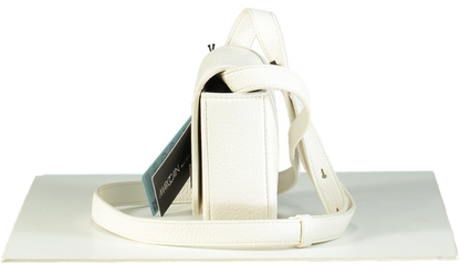 Marccain White Textured Leather Shoulder Bag