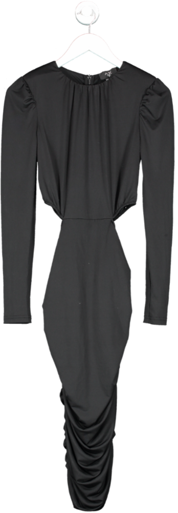 AX Paris Black Cut Out Bodycon Midi Dress UK 8