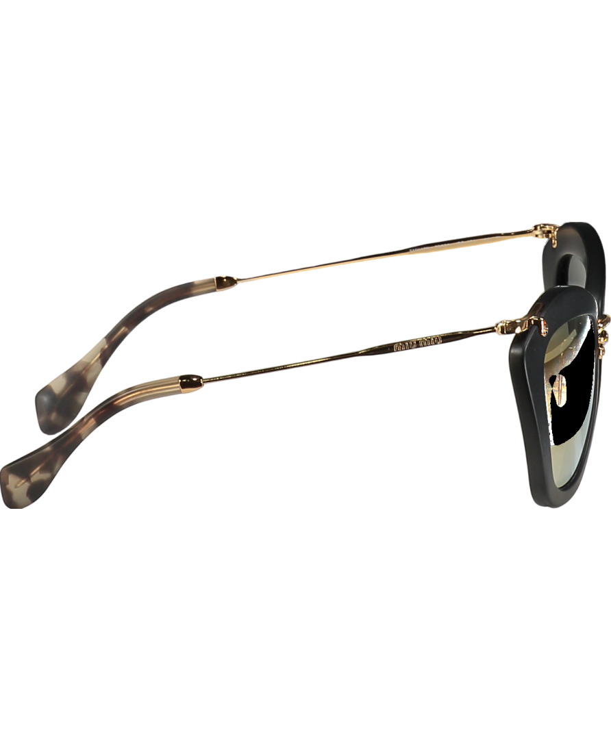 Miu Miu Black Smu07o Square Sunglasses