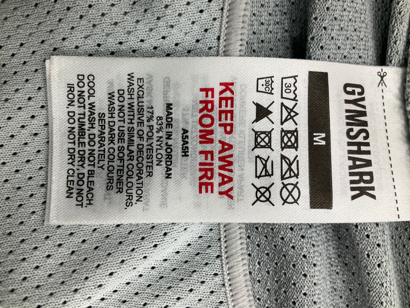 gymshark Grey Apex Seamless T-shirt UK M