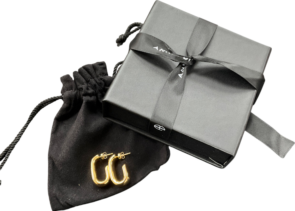 Anine Bing Metallic Chunky Ribbed 14k Gold-plated Earrings One Size