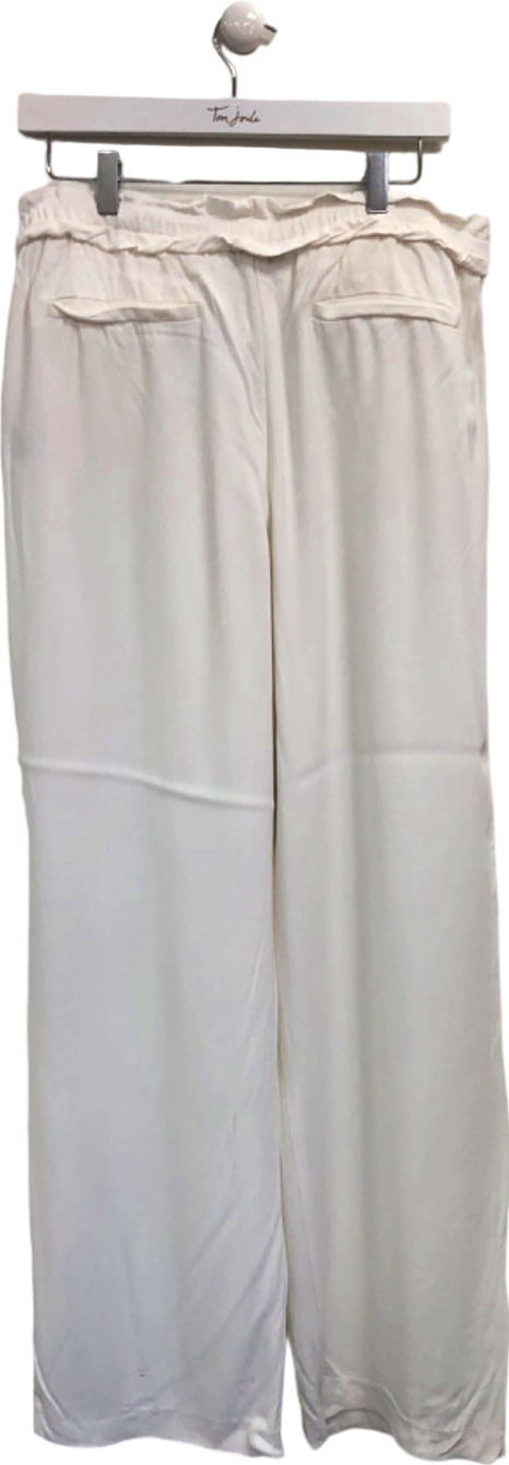 Reiss Ivory Wide Leg Trousers UK 12