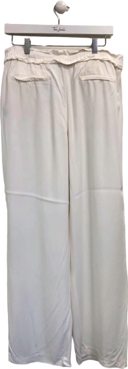 Reiss Ivory Wide Leg Trousers UK 12