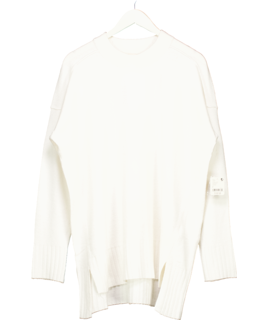 Free People White Wool Blend Sweater UK S