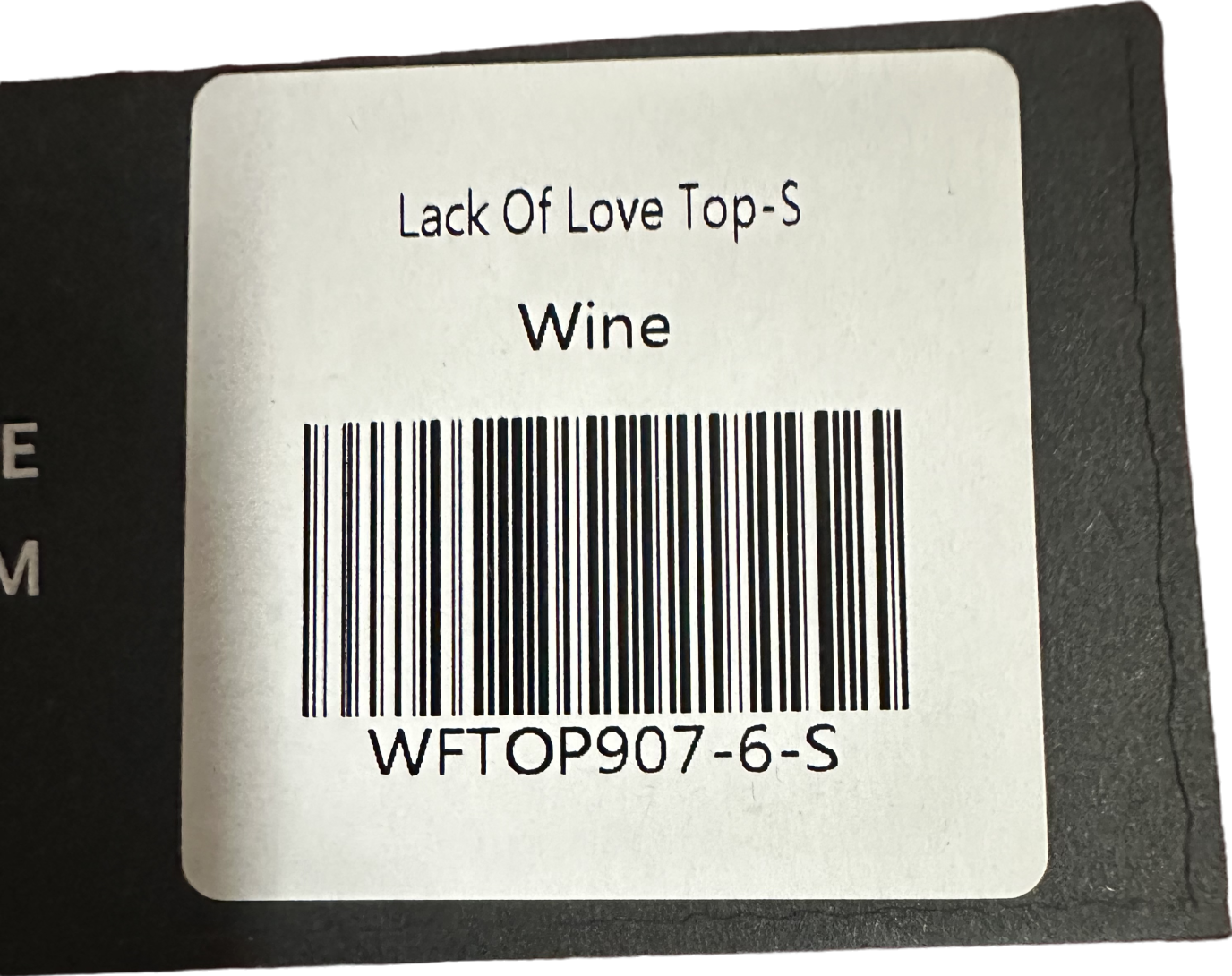 White Fox Red Lack Of Love One Shoulder Top Wine UK S
