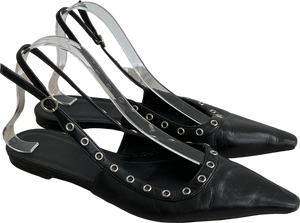 AEYDE Black Slingback Pump UK 6 EU 39