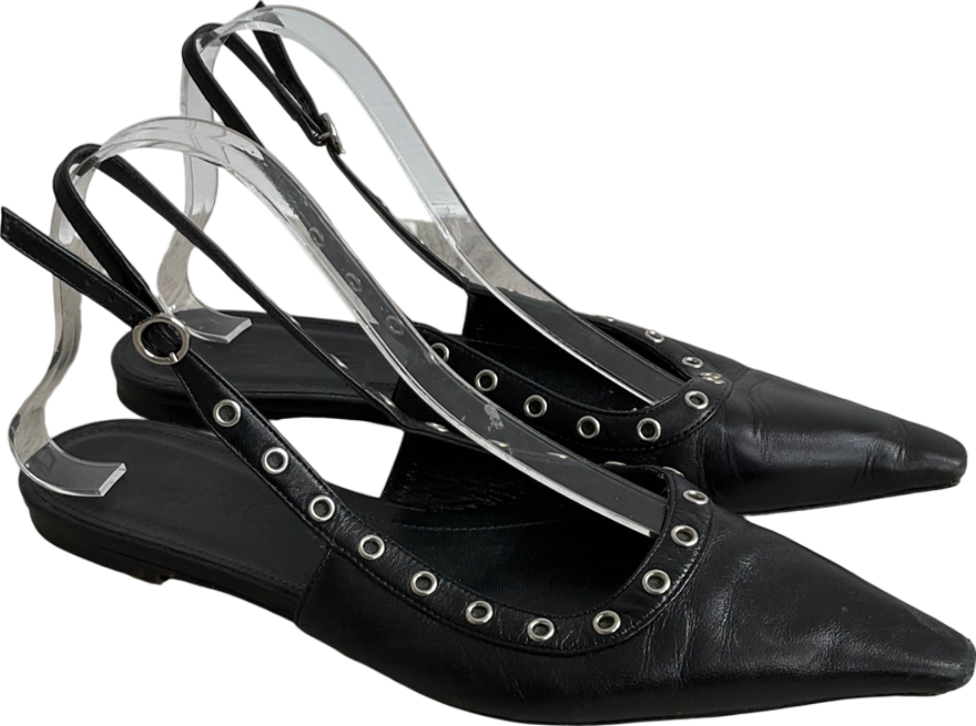 AEYDE Black Slingback Pump UK 6 EU 39 👠