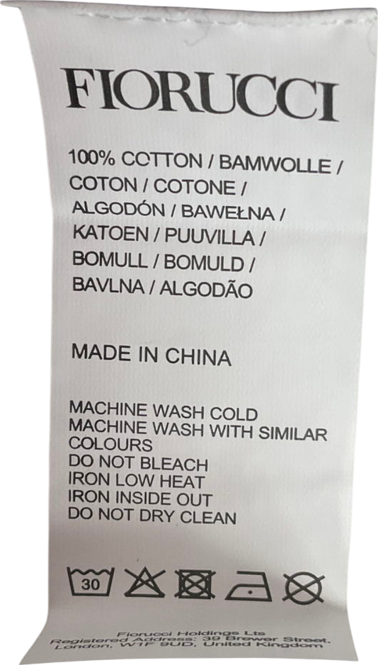 FIORUCCI Black Rib Beanie With Embroidered Logo One Size