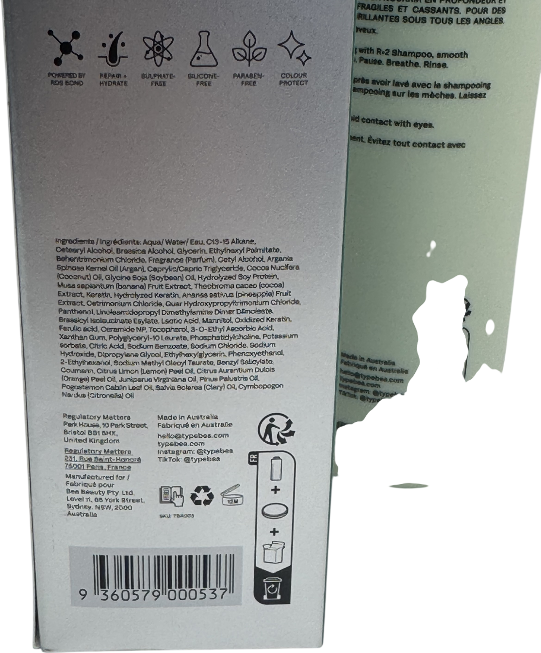 Typebea Protective Conditioner To Hydrate + Heal 250ml