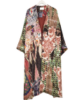 H&M Studio Collection Brown Print Crepe Kaftan One Size