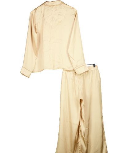 JimJam Metallic Gold Satin Pyjama Set UK S/M