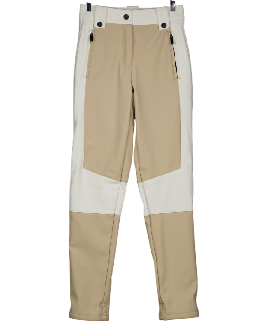 Topshop Beige Aldrin Stretch Woven Ski Trousers UK 6