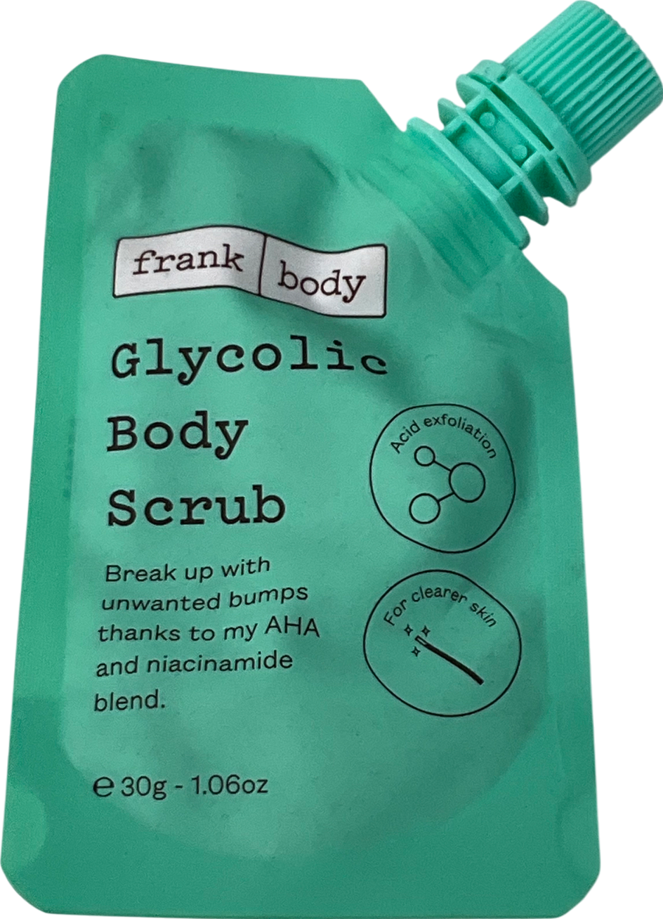 FRANK BODY Glycolic Body Scrub Green UK 30G