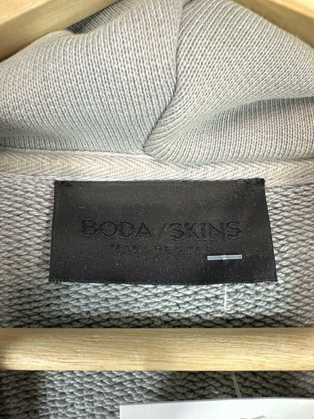 Boda Skins Grey Organic Cotton Hoodie UK S