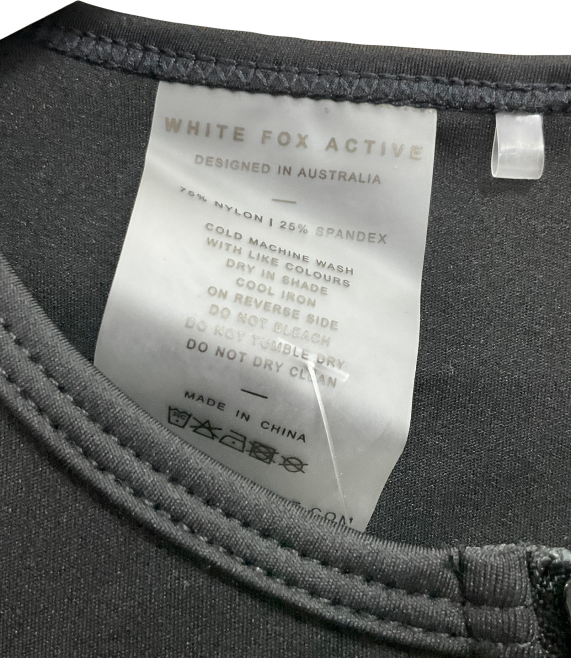 White Fox Exceed Short Sleeve Jumpsuit Black UK S