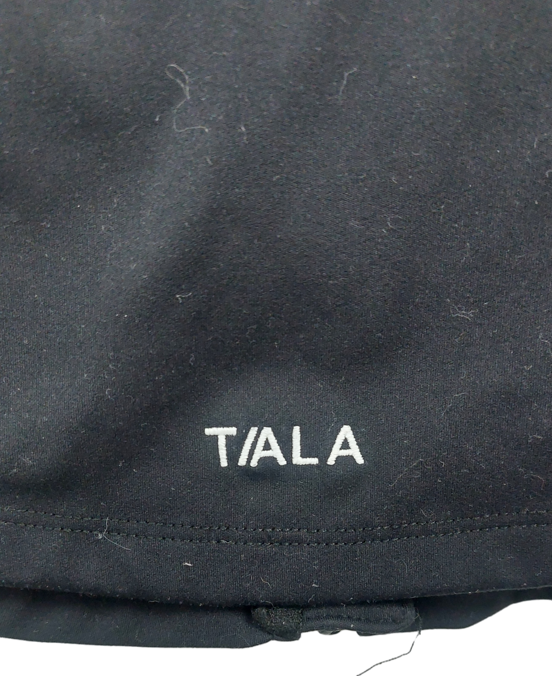 T/ALA Black Zip Through Full Length Running Top UK S