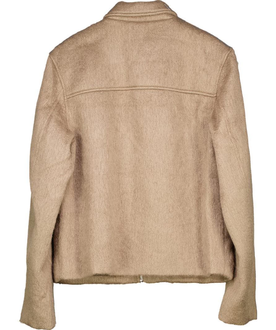 ASOS Brown Textured Harrington Jacket UK M