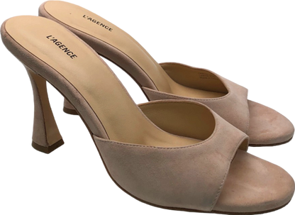 L'Agence Nude High Heel Mules UK 7 EU 40 👠