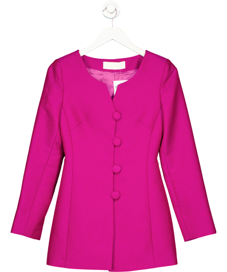 DESTREE Purple Claude Jacquard Blazer UK XS