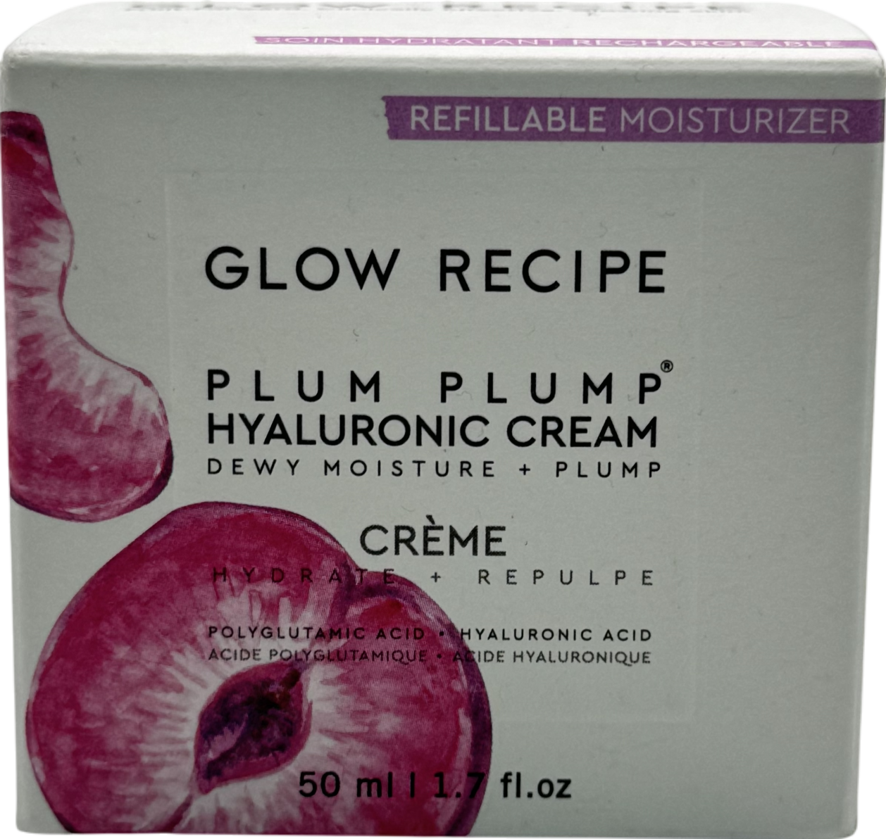 glow recipe Plum Plump Hyaluronic Acid Moisturizer Face Cream 50ml