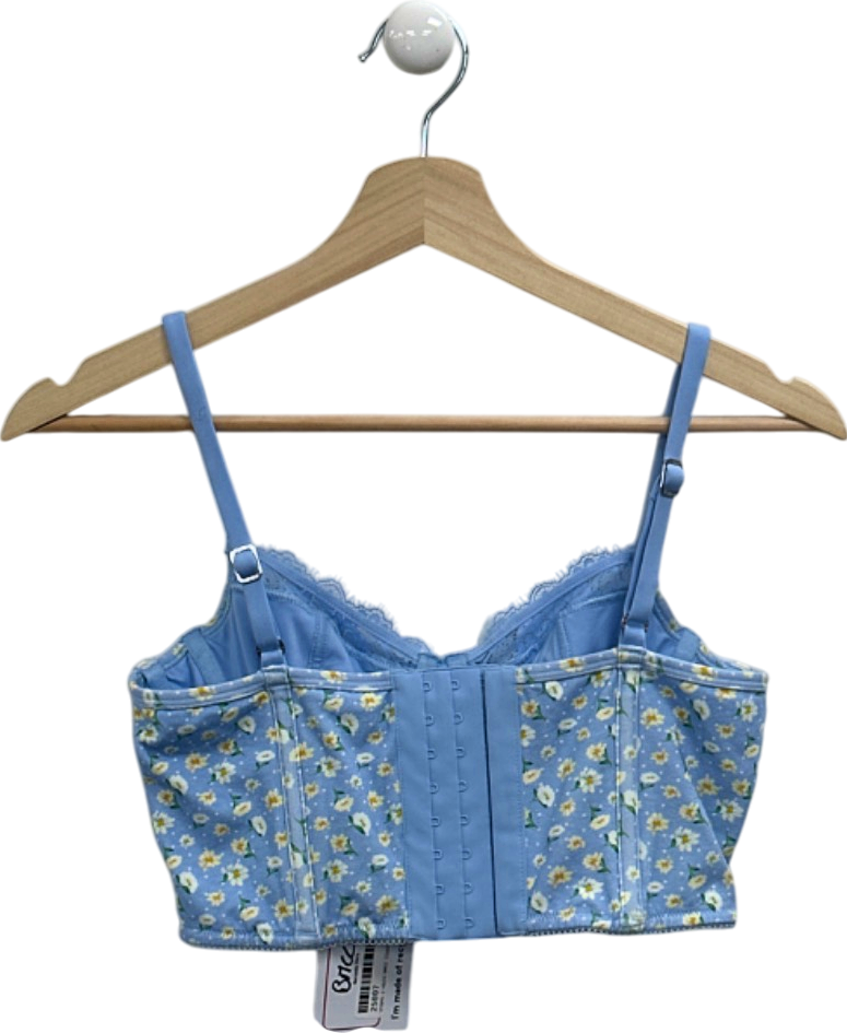 Lounge Blue Floral Sweet Lounge Bra UK 32A