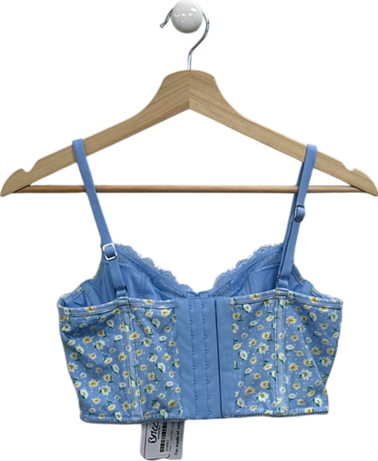 Lounge Blue Floral Sweet Lounge Bra UK 32A