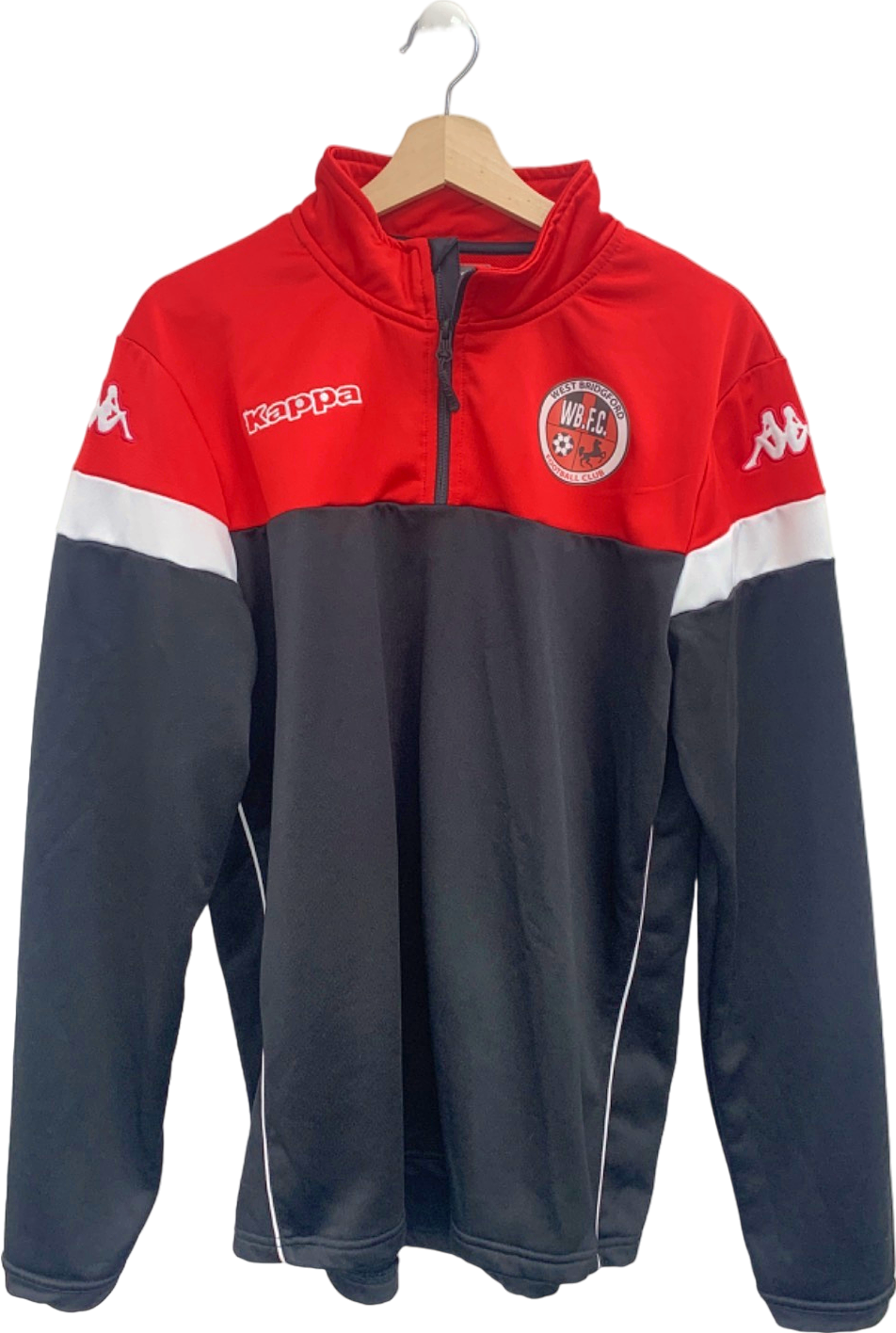 Kappa Red/Black West Bridgford Football Club Jacket UK XL