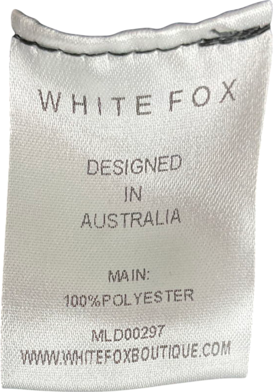 White Fox Black Ready For The Weekend Mini Dress UK L