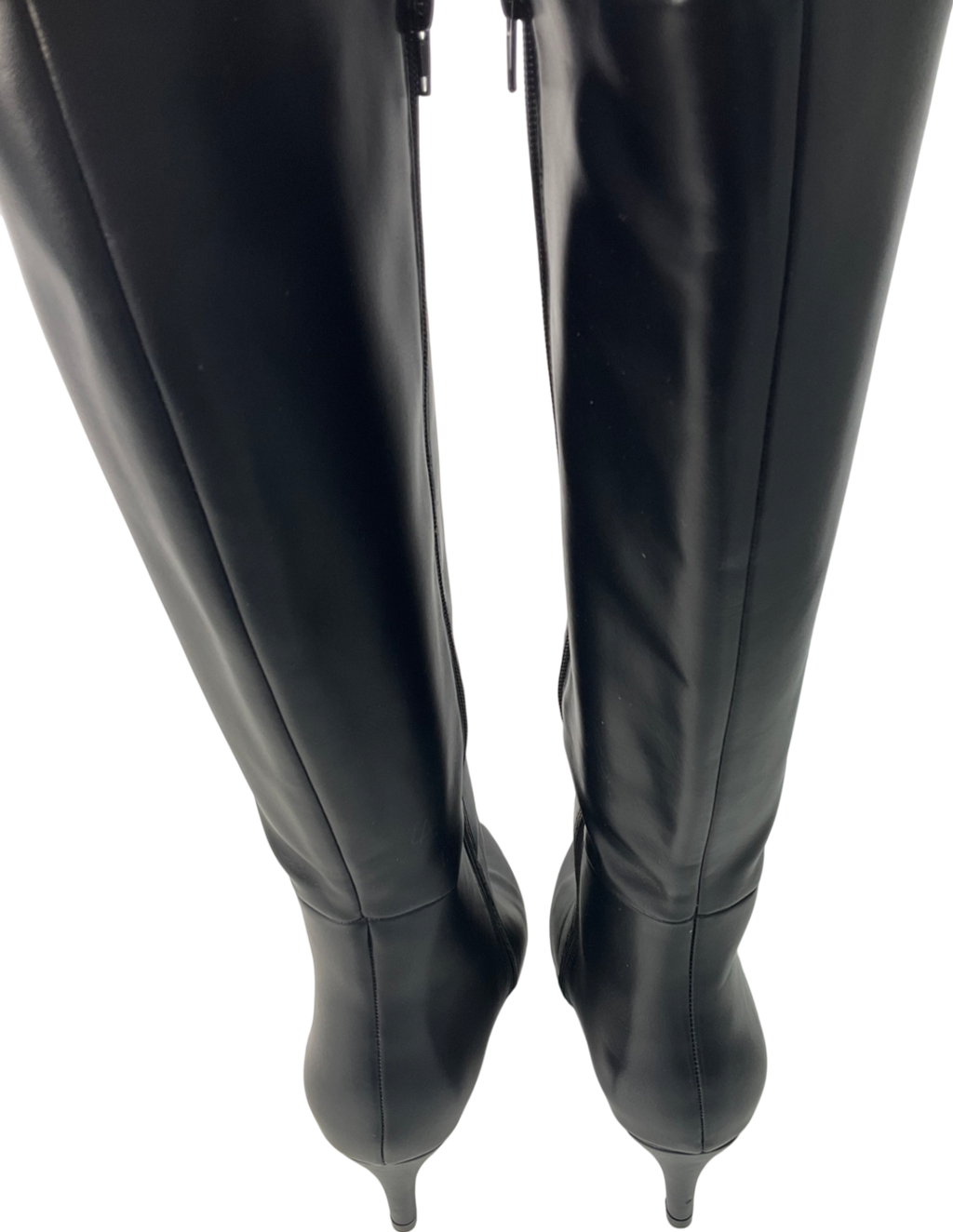 SimplyBe Black Kitten Heel Knee High Boots UK 7 EU 40 👠