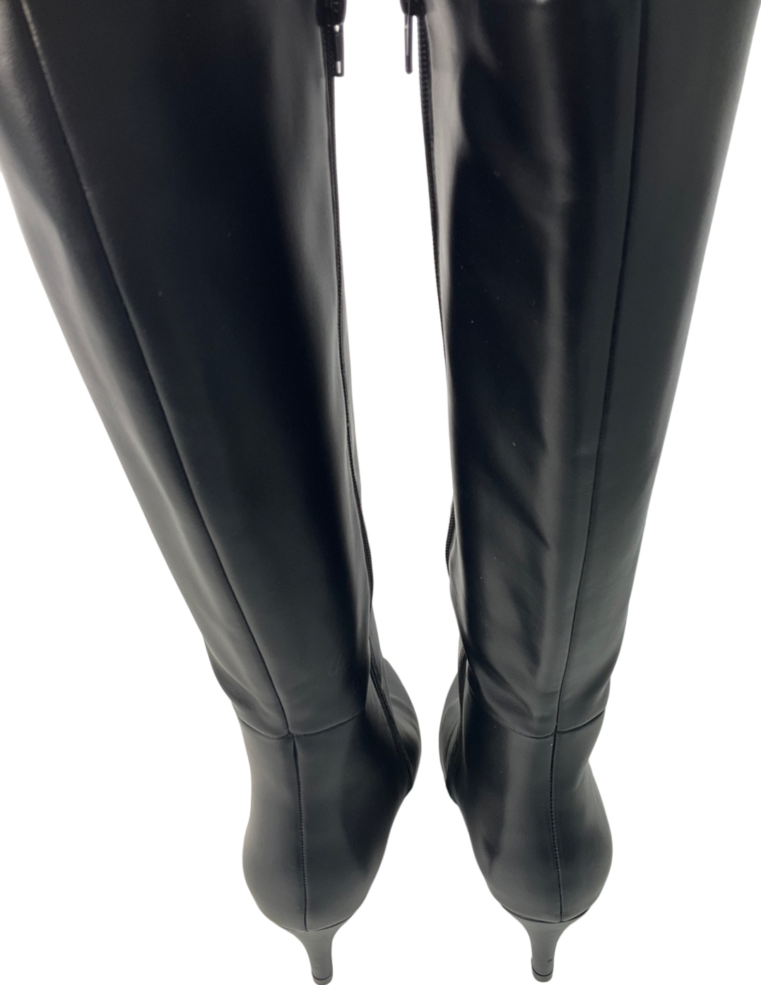 SimplyBe Black Kitten Heel Knee High Boots UK 7 EU 40 👠