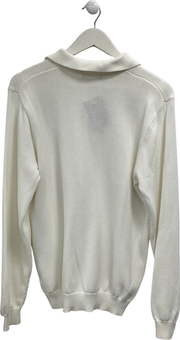 Brandy Melville Cream Collared Sweater One Size