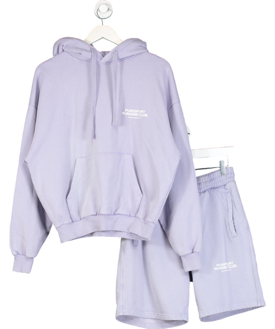 Pure sport Purple Running Club Hoodie & Shorts UK S