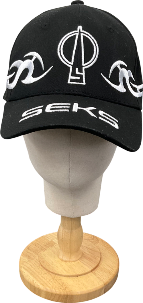 Seks Black Embroidered Baseball Cap One Size