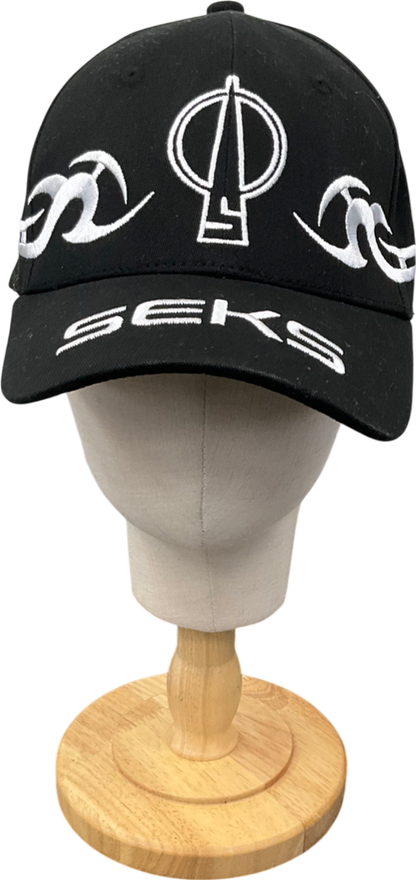 Seks Black Embroidered Baseball Cap One Size