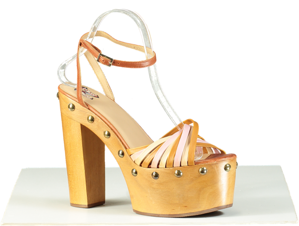 Tommy Hilfiger Tan Zendaya Platform Heels UK 7