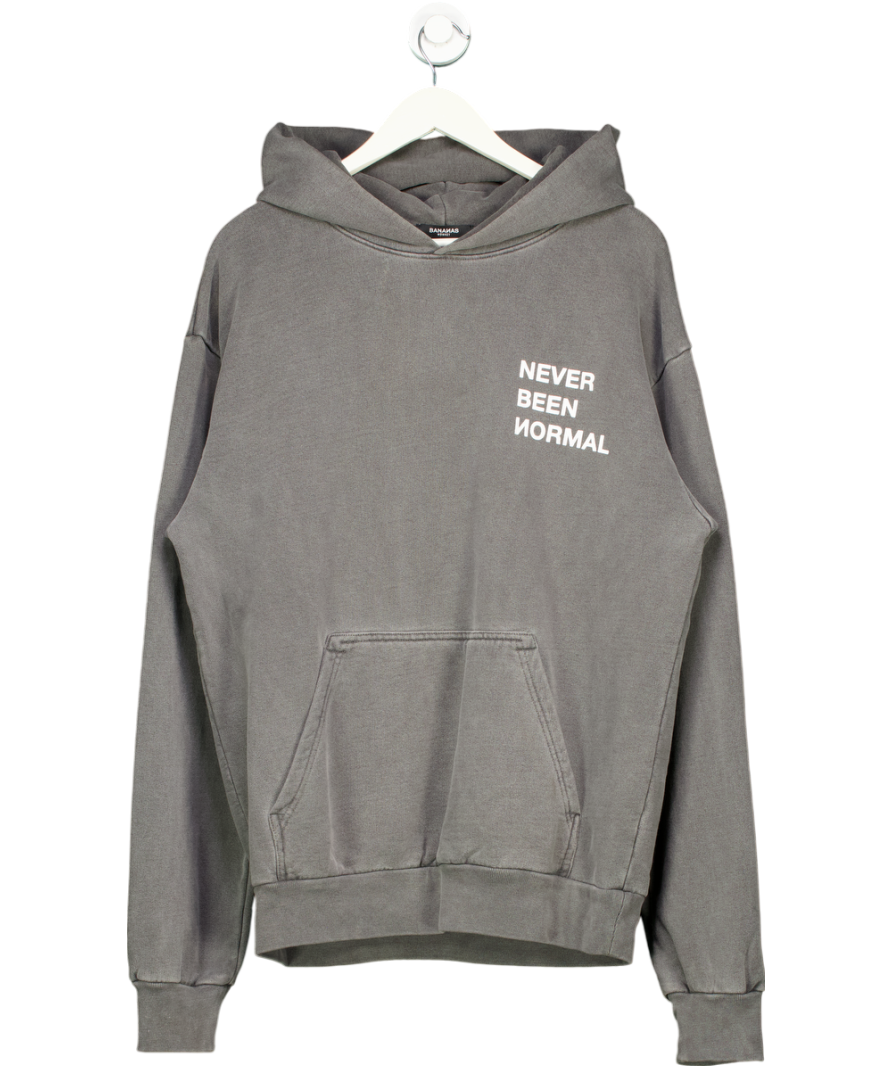 Bananas monkey Grey Never Been Normal Hoodie UK M