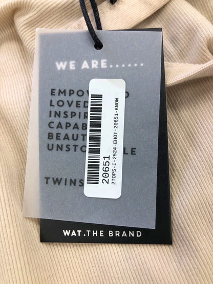 Wat. The Brand Birch Womenswear Ribbed Vest XS