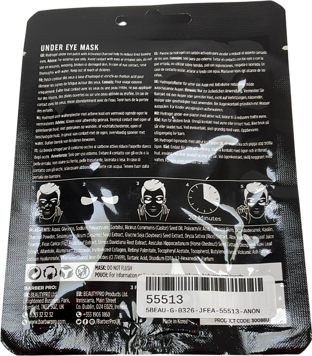 Beauty Pro Under Eye Mask With Activated Charcoal & Volcanic Ash One size