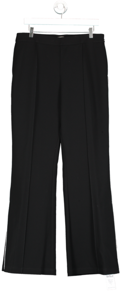 Tory Burch Black Side-striped Flared Pant UK 10