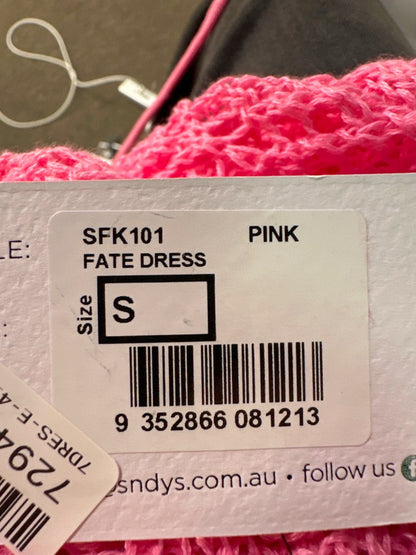 SNDYS. Pink Fate Dress UK S